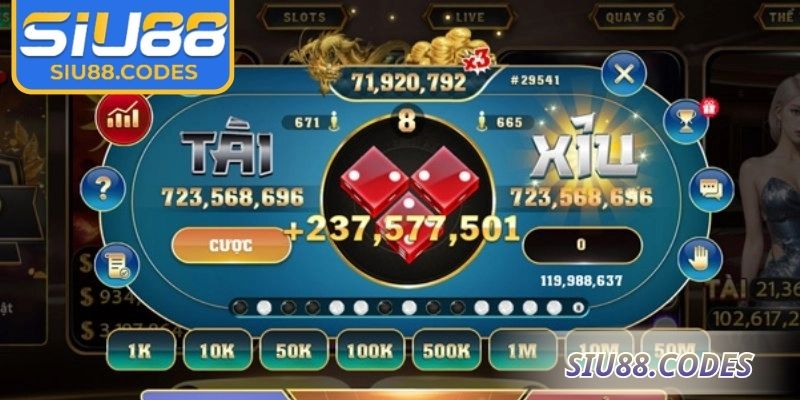 Áp dụng chiến lược linh hoạt tối ưu kết quả tài xỉu Siu88